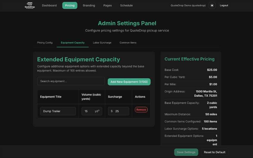 Admin panel demo 2