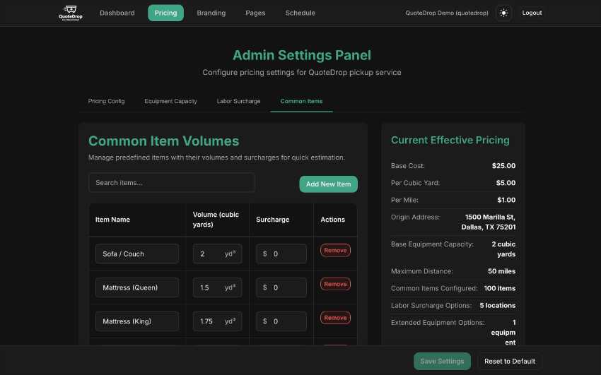Admin panel demo 4