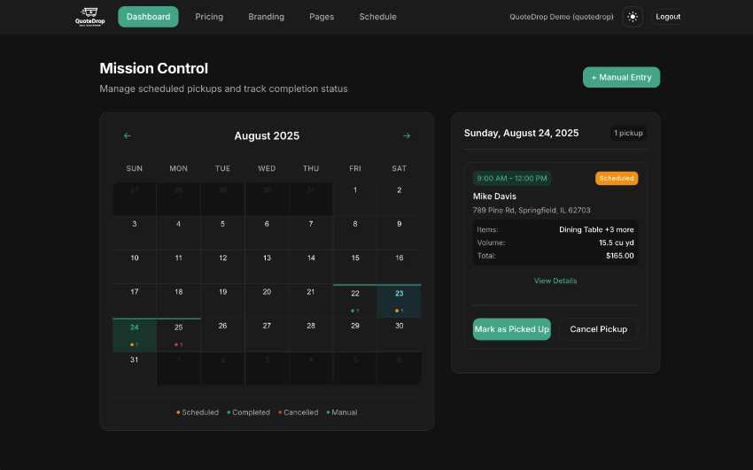 Mission Control demo 1